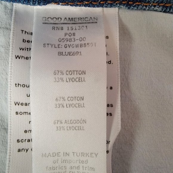 Good American Jeans Women's 16 Plus Good Vintage Straight Ripped MSRP $155 - Picture 8 of 8